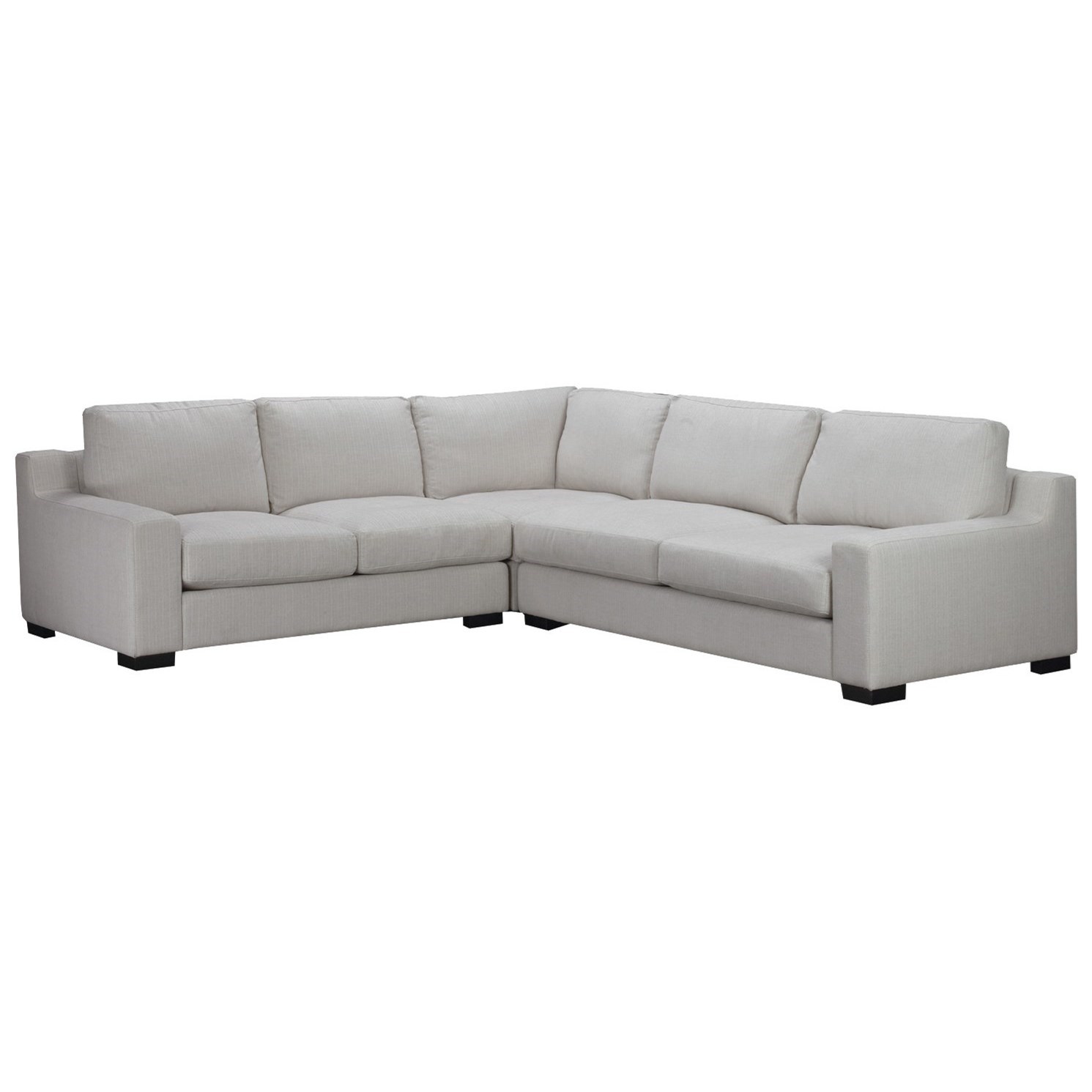 Brentwood Classics Athena 3 Piece Sectional with Track Arms Stoney